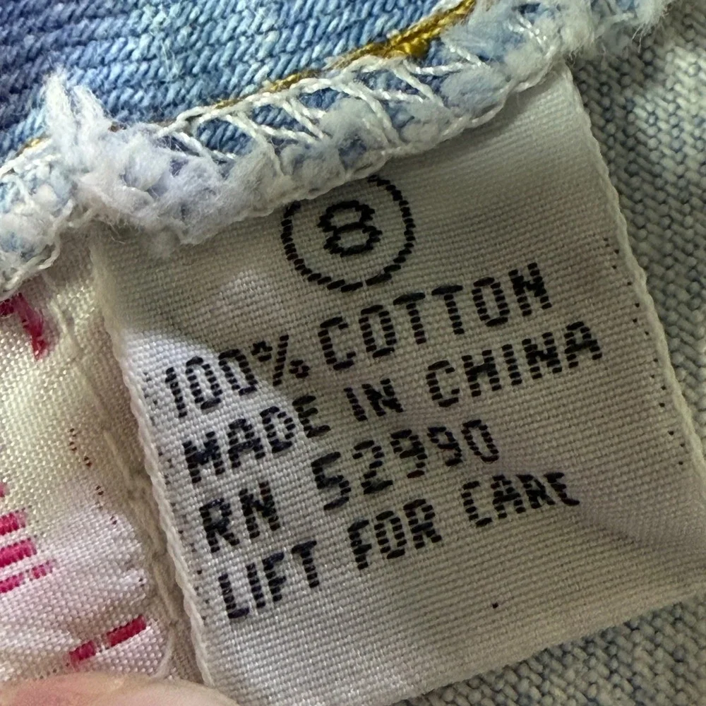Vintage Kids Denim Acid‎ Wash Shortalls Jumper Overalls Size 8